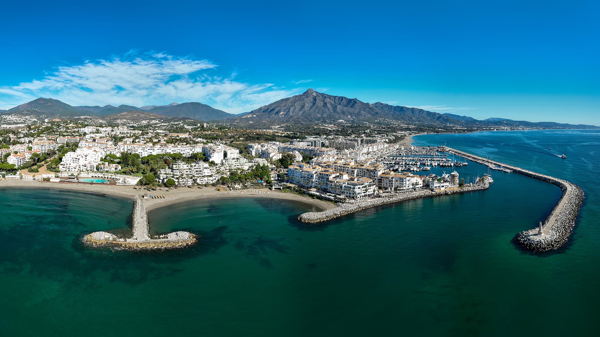 Mediterranean coastline near Marbella